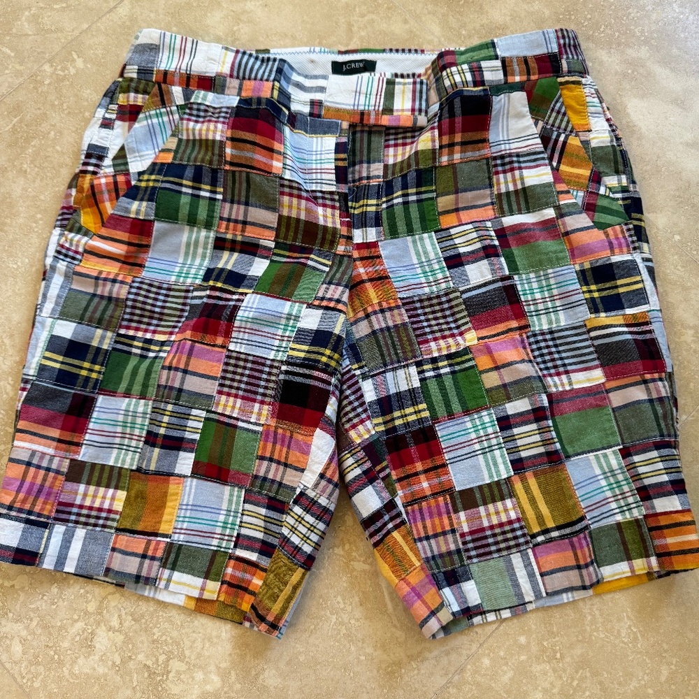 J Crew Patchwork Shorts
